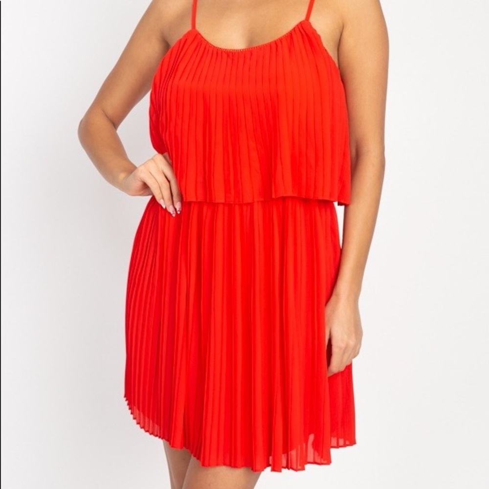 Pleated Mini Dress - Picture 3 of 6